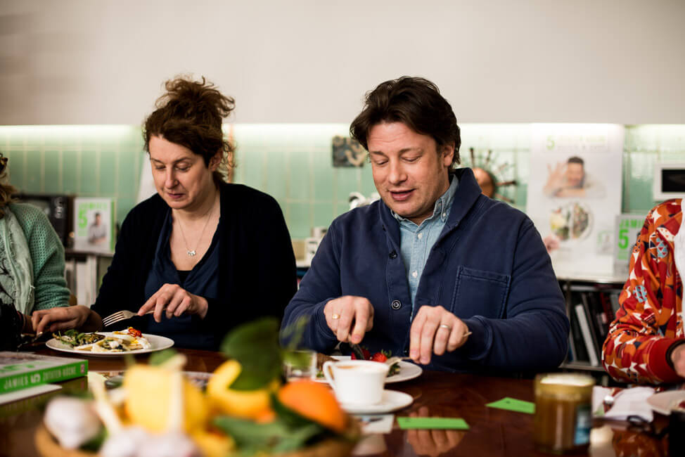 Beim Frühstück mit Jamie Oliver