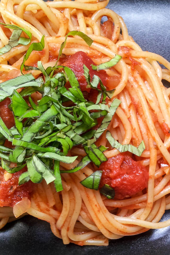 spaghetti napoli vegan tomatensauce kinder nudeln pasta