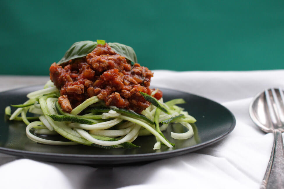 zoodles zucchini nudeln mit tofu bolognese vegetarische bolognese sauce