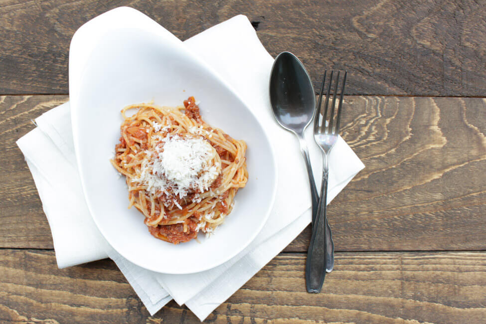 spaghetti bolognese hackfleischsauce tomaten nudeln pasta