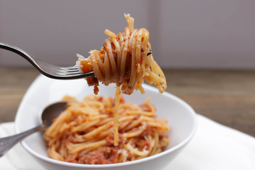 spaghetti bolognese hackfleischsauce tomaten nudeln pasta