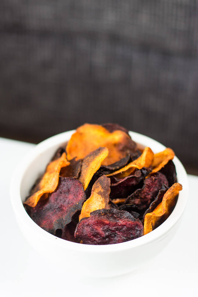 gemüsechips süßkartoffel rote bete chips vegan gesunder snack