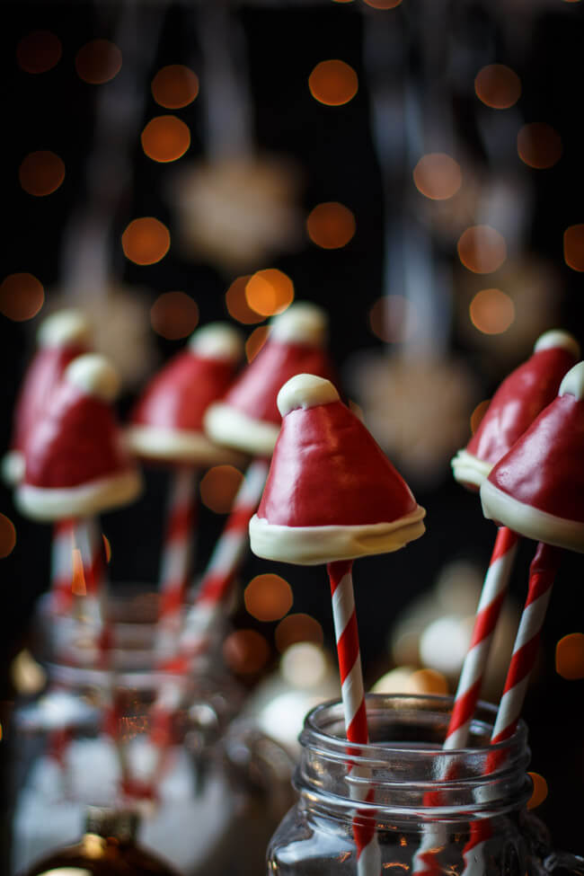 nikolaus mützen cake pops cakepop santa weihnachten christmas