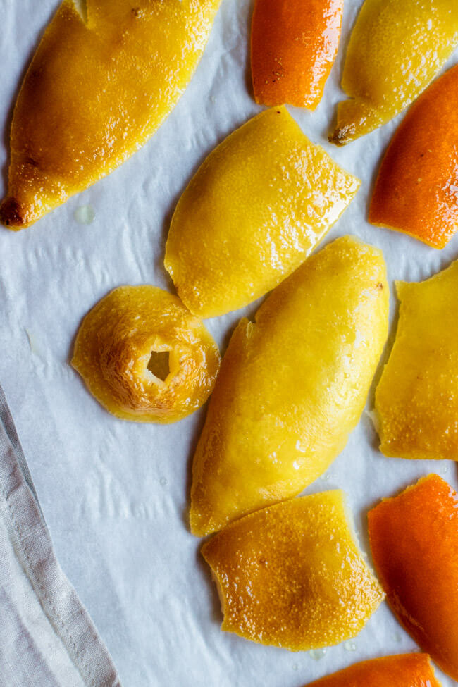 Selbst gemachtes Orangeat und Zitronat für Stollen und Lebkuchen