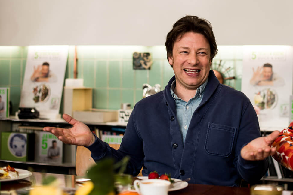 Jamie Oliver freut sich