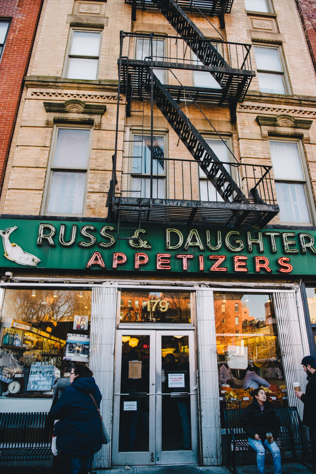 New York City NYC russ and daughters