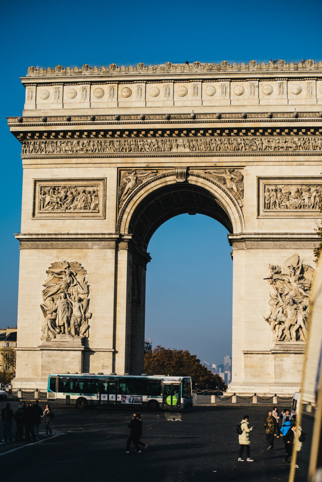 paris Arc de Triomphe de l’Étoile triumphbogen Avenue des Champs-Élysées