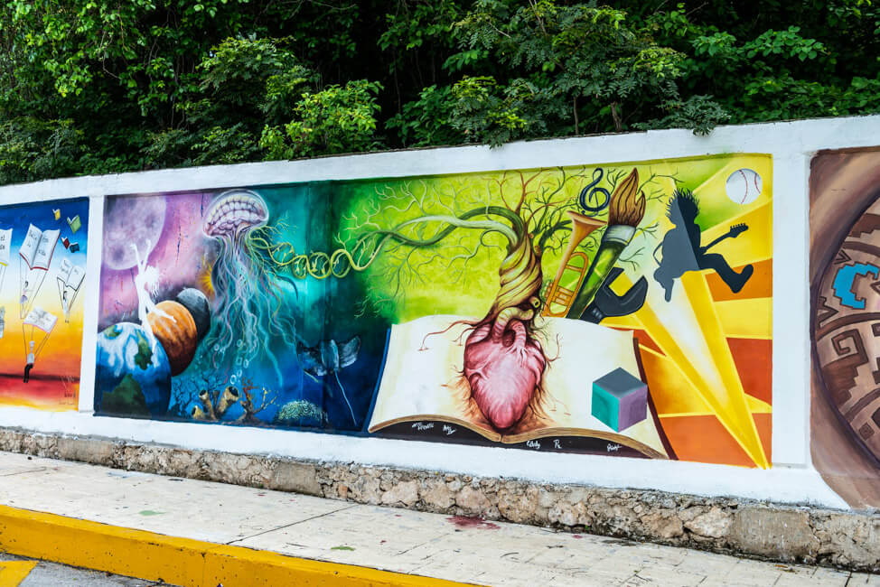Mexiko Isla Mujeres Karibik Insel Streetart