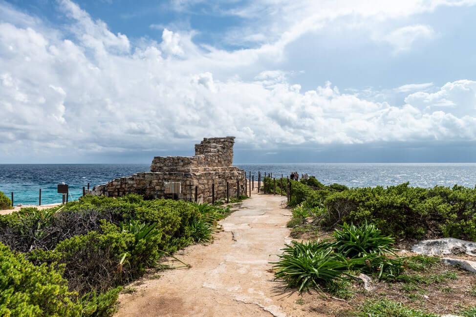 Mexiko Isla Mujeres Karibik Insel Punta Sur Meer türkisblau Landschaftsfotografie Küste Ruinen