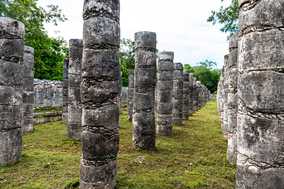 Chichén Itzá Maya Pyramide Wahrzeichen Säulengalerie